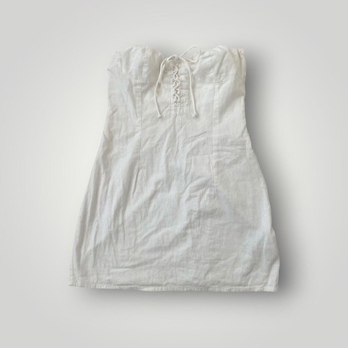 Bershka summer dress white used size L