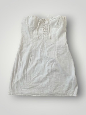 Bershka summer dress white used size L