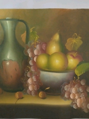 Oil painting on canvas Fruits like new 30x40