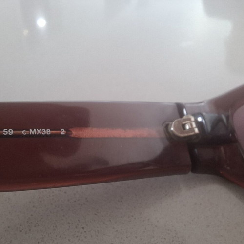 Karl Lagerfeld Paris vintage sunglasses LA653 used, burgundy