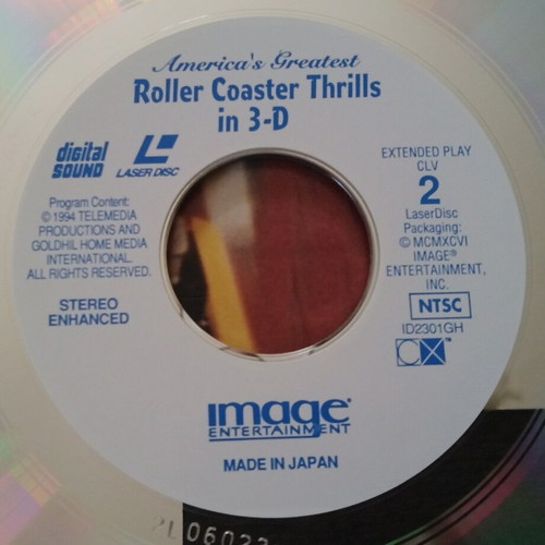 America's Greatest Roller Coaster Thrills vol.1 3-D documentary used