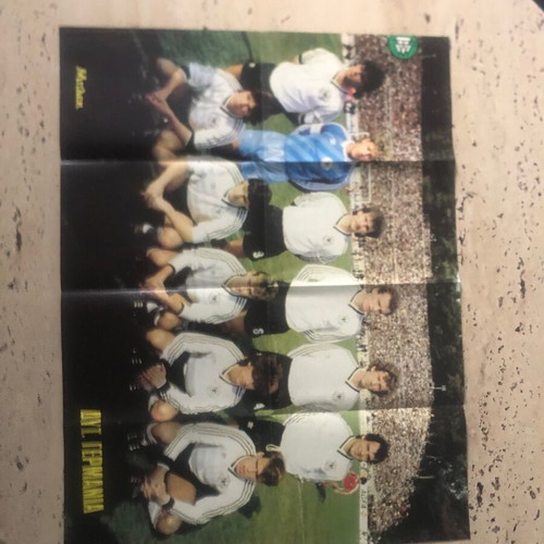 Retro Double Poster "ΜΠΛΕΚ" Argentina vs West Germany 1986 like new