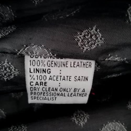 Leather jacket crop women's medium used, black