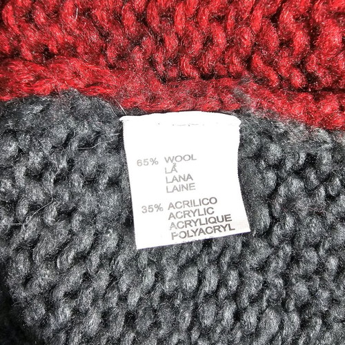 Handmade retro knit sweater with patchwork design like new