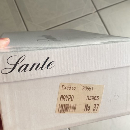 Sante Black Sandals like new, size 36-37, vintage