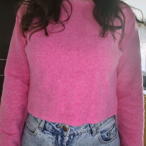 Zara pink sweater like new, warm
