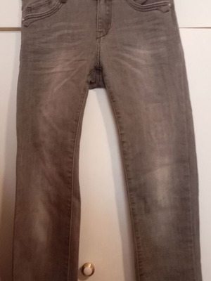 Stradivarius women's elastic jeans used, gray, size S