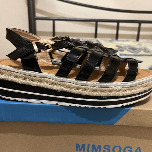 Sandals used, size 40, black