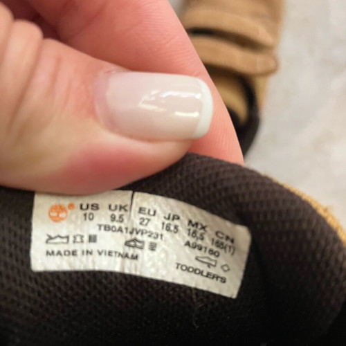 Timberland kids boots used size 27 brown