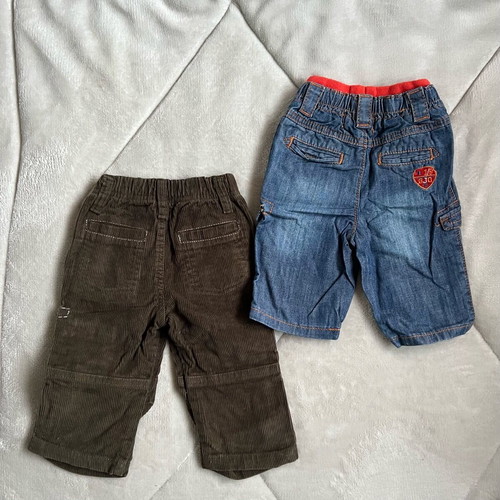 Children's denim set like new, size 12M, Caramel and Orchestra