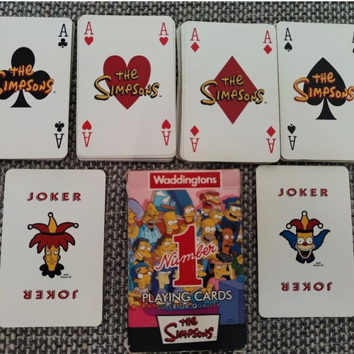 The Simpsons Waddingtons Number 1 Playing Cards, vintage 2006