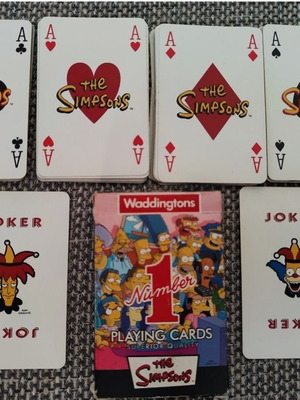 The Simpsons Waddingtons Number 1 Playing Cards, vintage 2006