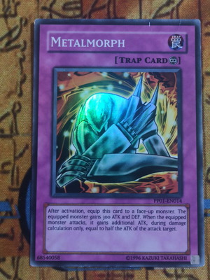 Metalmorph κάρτα παγίδα Yu-Gi-Oh! μεταχειρισμένη, super rare