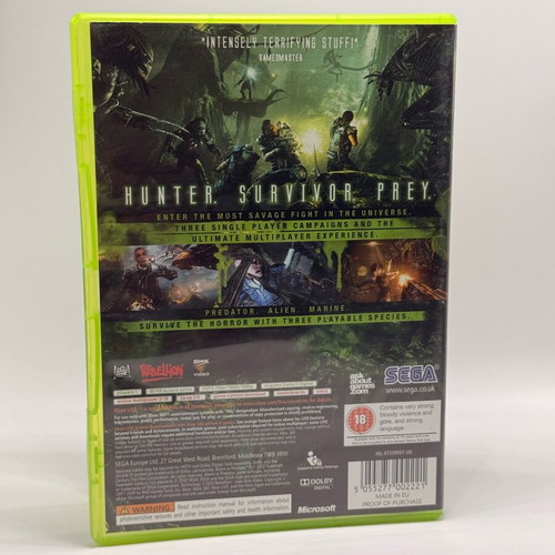 Aliens Vs Predator Xbox 360 used game