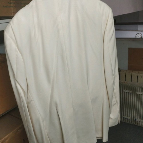 Beige sugar suit 2XL with XL shirt like new CC Corneliani