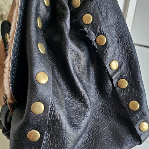 Borse in Pelle shoulder bag used, black and beige