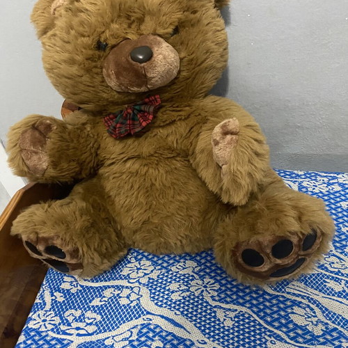 Brown teddy bear medium size like new