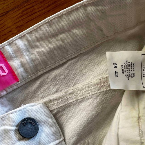 White Galliano pants like new, size M