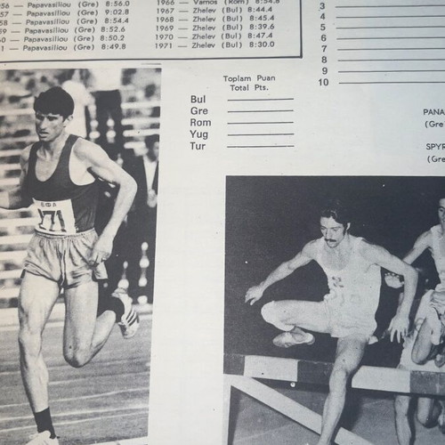Balkan Games Athletics Book 1972 used, rare sports collectible