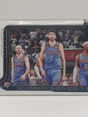 Combo Card κάρτα Oklahoma City Thunder 2025-26 Topps Basketball καινούργιο