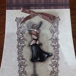 Large hardcover notebook with beaded handle new