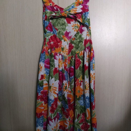 Καλοκαιρινό φόρεμα floral σαν καινούργιο, πολύχρωμο, μέγεθος L