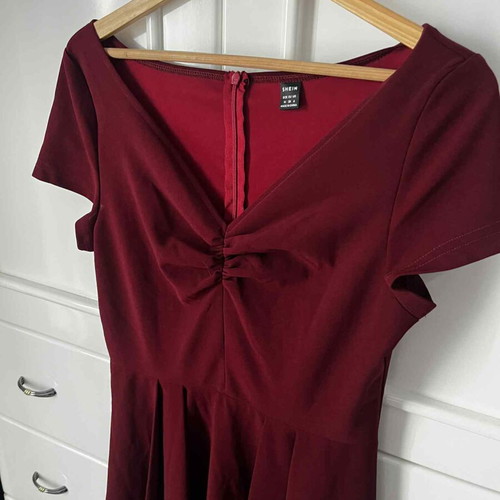 Shein Women's Festive Burgundy Medium Dress New
