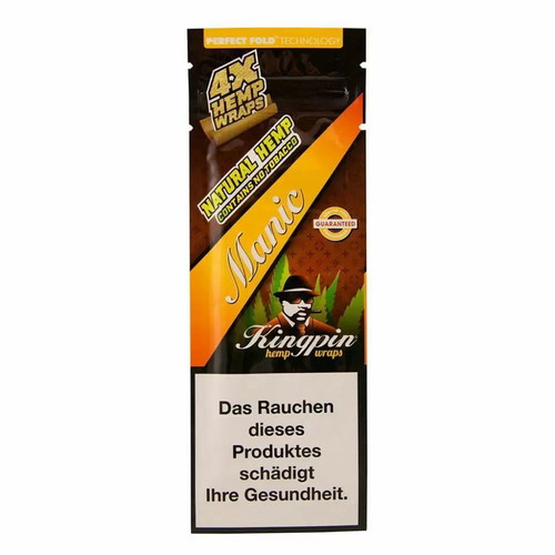 Kingpin Manic hemp wraps new with fruity flavors