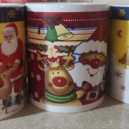 Christmas mugs like new, set of 3 pieces