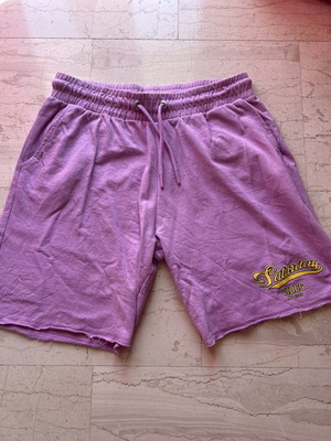 Cotton shorts with elastic waist L-XL, like new, lilac