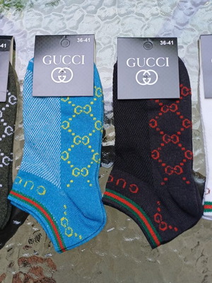 Gucci women's socks pack of 4, sizes 36-41, new, colorful
