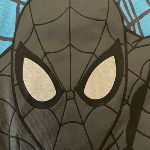 Marvel Spider-Man long sleeved t-shirt like new, age 6-8, gray turquoise