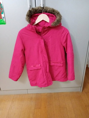 Μπουφάν κοριτσίστικο Du Pareil 10 ετών με fleece, σε άριστη κατάσταση