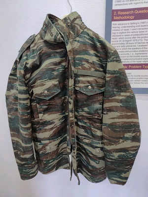 Greek army jacket like new, size Medium, with two hoods