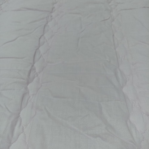 Double quilt new, reversible blue and pink, cotton fabric