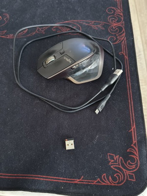 Logitech MX Master wireless mouse 1st gen 2015 with charging cable and receiver