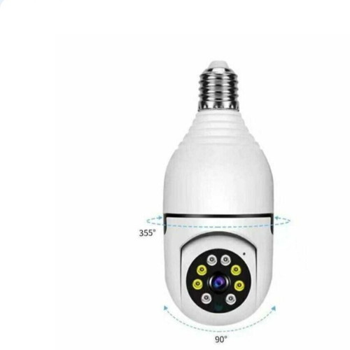 Panoramic Wifi IP Camera Bulb E27 2MP HD with Motion Sensor & Night Vision