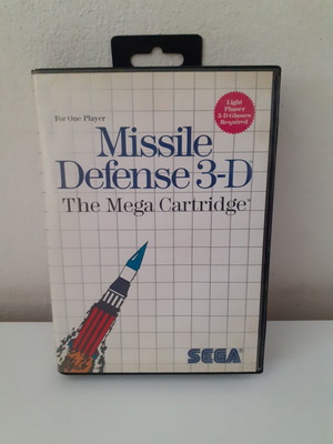 Missile Defense 3-D Sega Master System game used