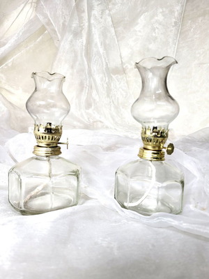 Glass Polygonal Paraffin Lamp new