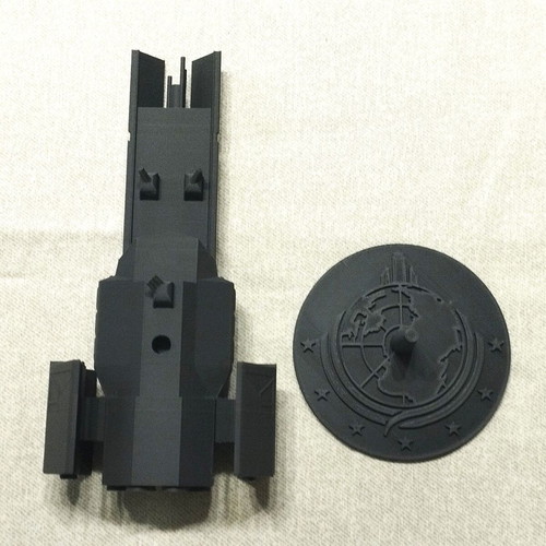 Helldivers Ses Liberty Class Destroyer 3D printed figure 20 cm hand painted new