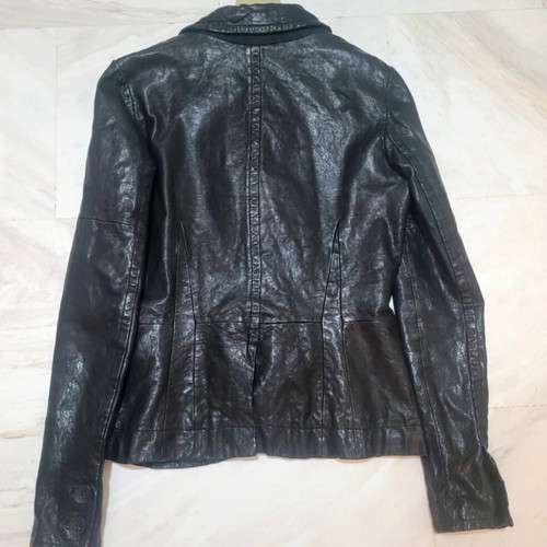 Blazer δερμάτινο DKNY σαν καινούργιο, μαύρο, μέγεθος Small