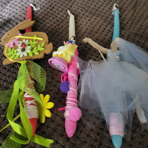 Vintage candles 80s-90s handmade, set of 9