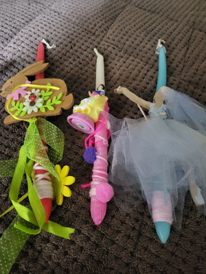 Vintage candles 80s-90s handmade, set of 9