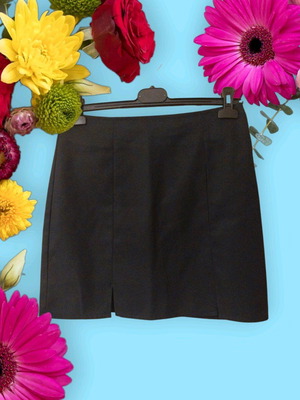 Cloud mini skirt dark blue like new, gabardine fabric