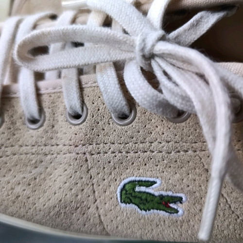 La coste beige suede sneakers size 39 in very good condition