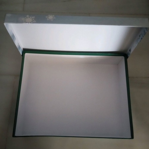 Christmas box new made of pressed paper