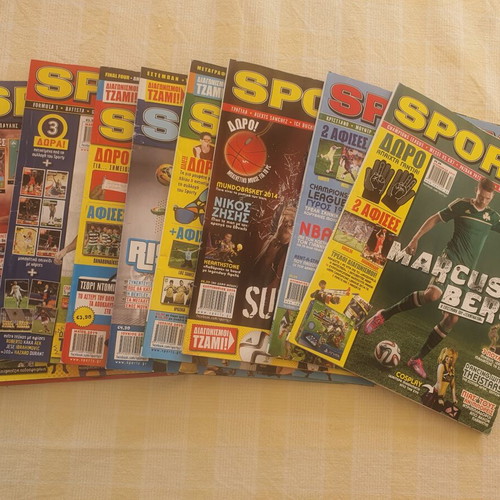 Sporty magazines 2011-2015 with posters gift