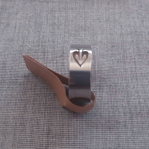 Pik Ring Stainless Steel Silver Color New Size 54-55 mm