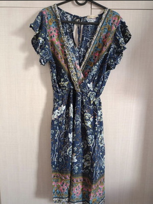Maxi dress plus size (S/M) like new, multicolor