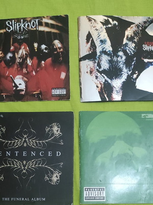 Πακέτο ένθετα φυλλάδια 5 μουσικών CD με Slipknot, Limp Bizkit, Sentenced, Linkin Park Meteora